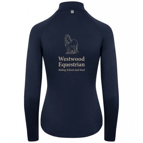 Ladies Cool Flex Half Zip Sweat Top