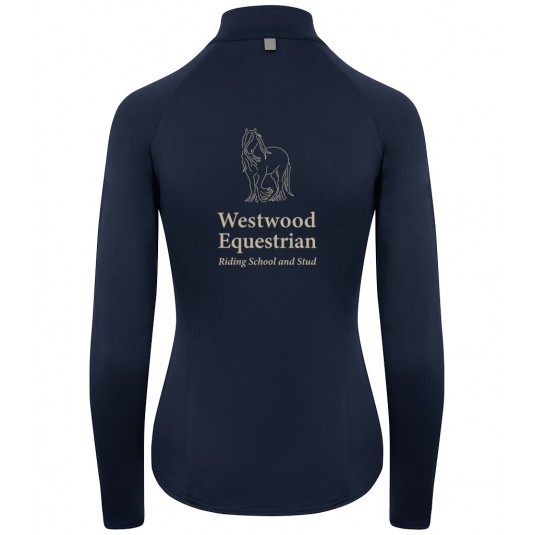 Ladies Cool Flex Half Zip Sweat Top